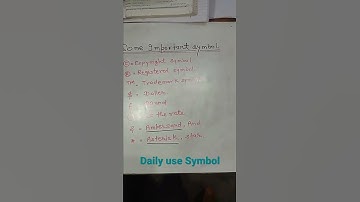 Symbols Ke Naam || ®,£,$ Name || Copyright symbol© || Dailly  Uses Symbols|| #shorts #yt_Shorts
