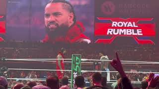 2024 WWE Men’s Royal Rumble entrances + ending  live crowd reaction