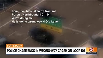 Intense radio calls during pursuit on loop 101 in Scottsdale