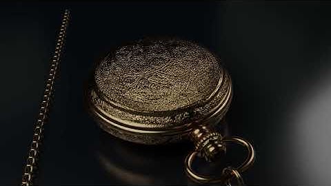 Pocket watch animation made using Blender 3d