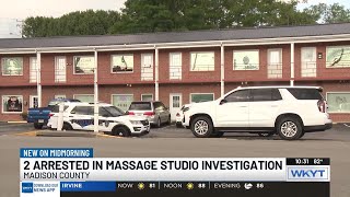 WATCH | Two arrested in connection with prostitution investigation at Ky. massage studio