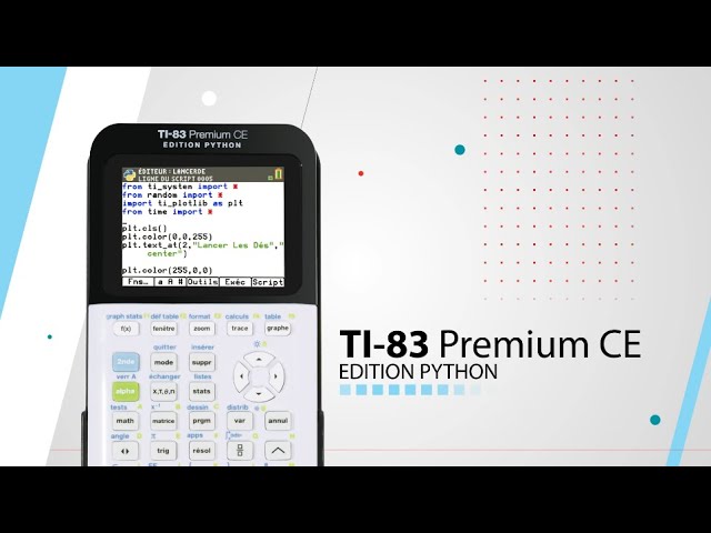 Découvrez la TI-83 Premium CE Edition Python 