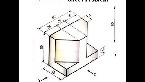 Lecture on Orthographic Projection (Sheet Problem)… #Engineeringgraphics #Learningengineer