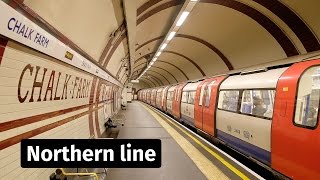 London Underground: Northern line trains at Chalk Farm