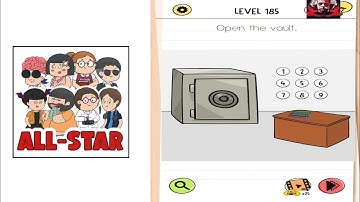 Brain test all star level 235 open the vault || Walkthrough solution