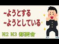 ようとする / ようとしている / 意向 / JLPT / N2 / N3 / 日語學習 / 文法解析