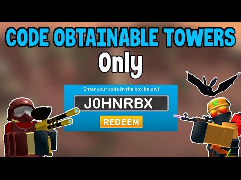 TDS but I can only use CODE OBTAINABLE TOWERS | Tower Defense Simulator ROBLOX