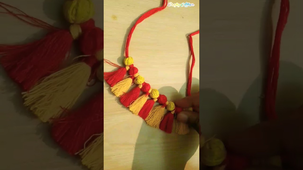 DIY Cotton Thread Necklace✨ 