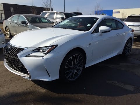 New Ultra White On Red 2015 Lexus Rc 350 Awd F Sport Series 2 Review West Edmonton