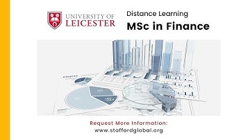 Masters in Finance (Distance Learning) | University of Leicester