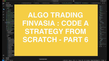 Finvasia Algo Trading - Part 6 | Code Strategy From Scratch | Shoonya Websocket | Finvasia Strategy