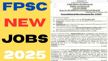 FPSC new jobs 2025 #fpsc #todayppscpaper #fpscjobs #fpesjobs2025