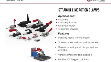 DESTACO Workholding Pneumatic Lever Swing ManualClamps Slideshow 2019