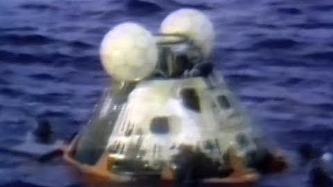 APOLLO 13 - Splashdown & Recovery - Stabilized Live TV [60fps]