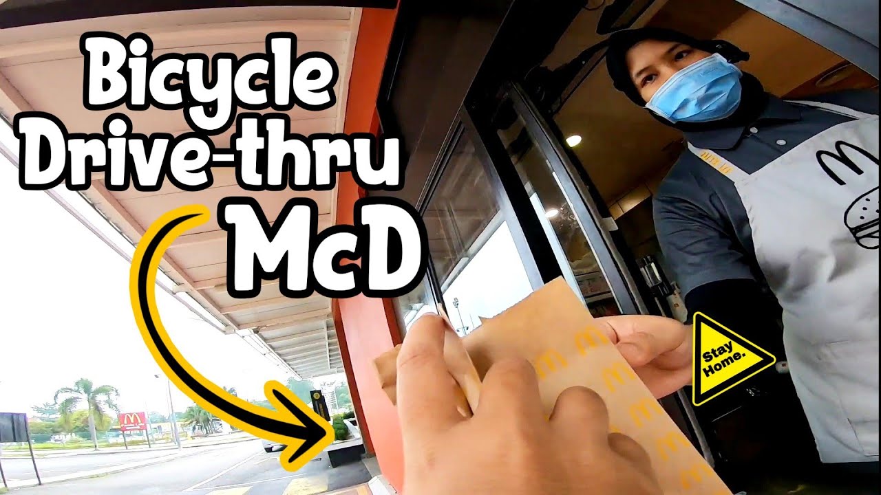 BICYCLE DRIVETHRU MCDONALD'S 🚴💨💨 YouTube