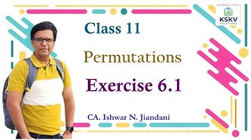 Permutations | Exercise 6.1 | Statistics | Class 11 | Gujarat Board | Chapter 6