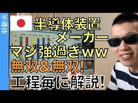 半導体装置メーカーを製造工程と一緒に解説します。どの工程でシェアが強いのか？これで分かります！