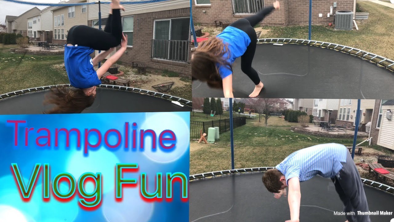 Trampoline routines and vlog fun!! YouTube