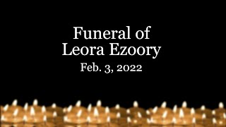 Funeral of Leora Ezoory