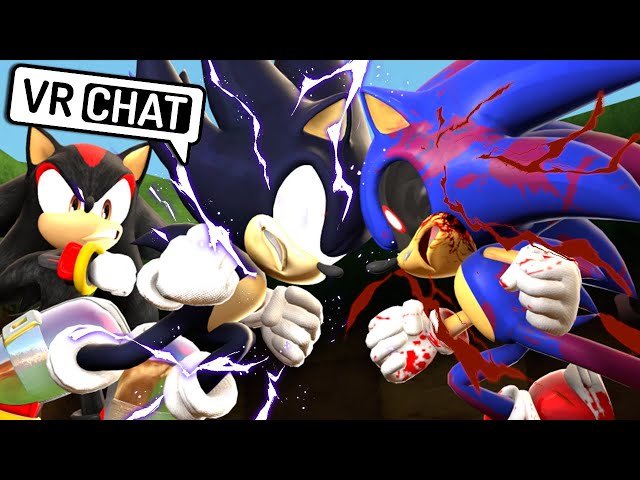 Shadow Meets Darkspine Sonic! (VR Chat) 