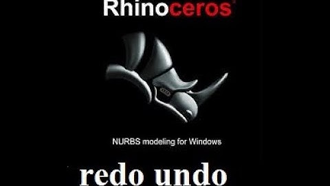 redo undo toolbar how to use by rhino cad