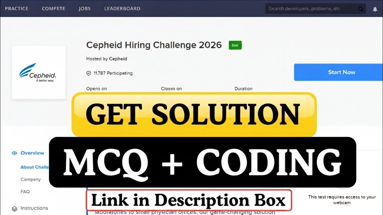 Cepheid Hiring Challenge 2026 | Questions & Answers Solution 100% ...