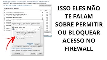 Firewall Do Windows 11/10: Como PERMITIR/BLOQUEAR Conexão Ou Adicionar REGRAS Entrada E Saída (2024)