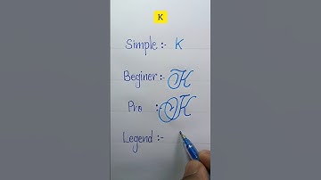 K | Which one is your favourite? #calligraphy #satishcalligraphy #shorts