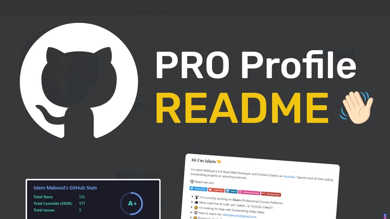 How to Create a Pro Github Profile README for landing a job
