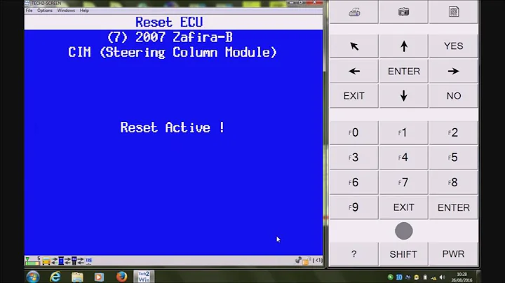 TECH2 ZAFIRA 2007 CIM RESET
