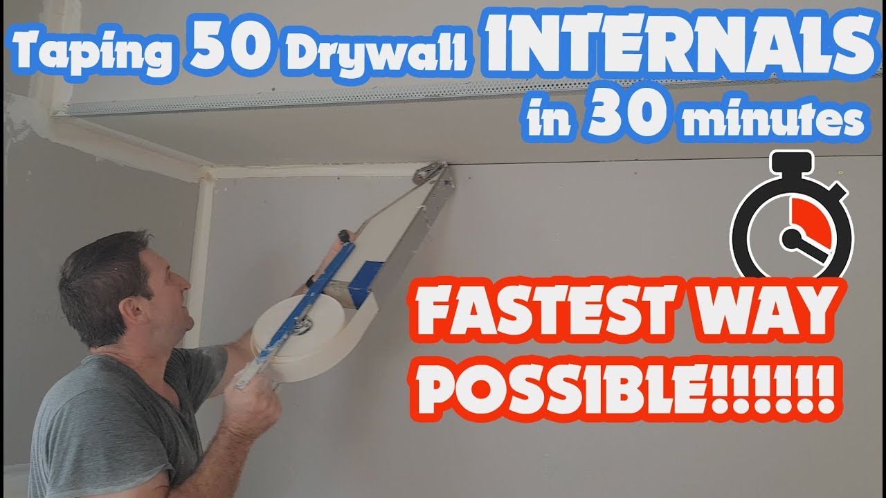 How To Mud Tape An Inside Corner Of Drywall Fast With A Mud Box