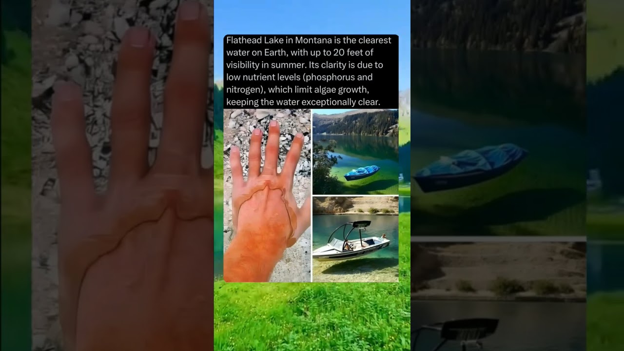 Water so clear, boats look like they’re floating in the air 🌊✨ 