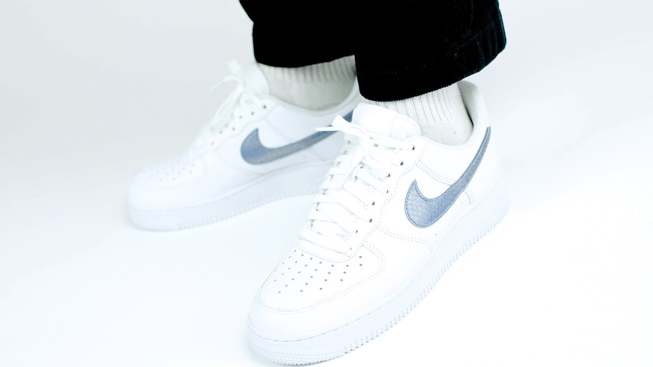 air force 1 snakeskin on feet