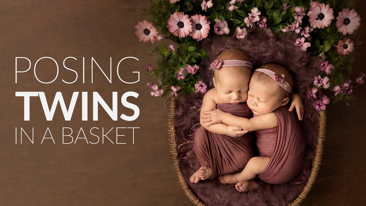 How To Photograph Newborn Twins in a Basket with Kelly Brown
