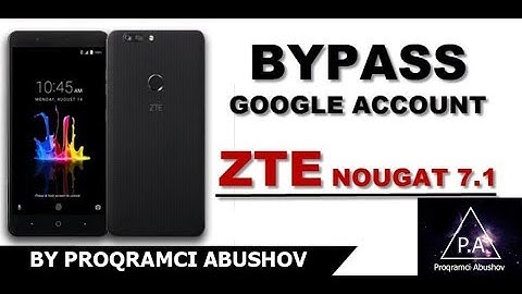 ZTE Blade V8 lite Android 7.1 Nougat Remove FRP / Google Account Bypass 2 method 2018