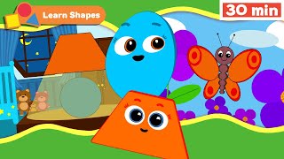 Shapes School | Educational videos for Babies | Learn Shapes for kids | Trapezoid | First University