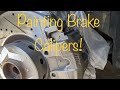 Painting Brake Calipers on the car!