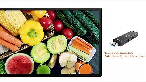 wall mounted advertising player