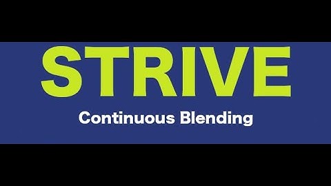 Continuous Blending