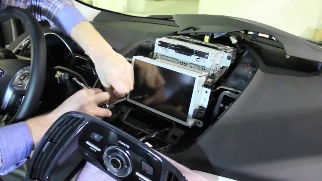 2013 Ford Escape MyFord Touch Screen Removal - YouTube