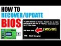 How to Recover/Upgrade Bios in your Laptop | CMOS Reset 500/501/502 [Solved]