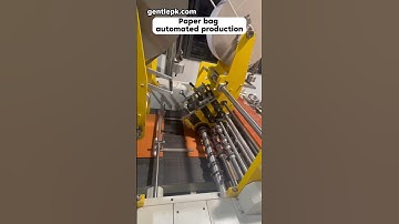 Paper Bag Automatic Production Line in Action #paperbag #automatedproduction #gentlepacking