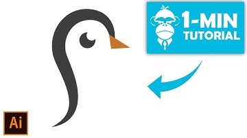 Minimal Penguin Logo - Illustrator Tutorial