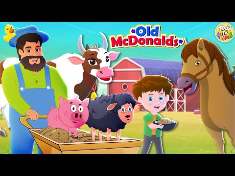 Old MacDonald Had A Farm | Nursery Rhymes & Kids Songs l Toon Tv English Rhymes