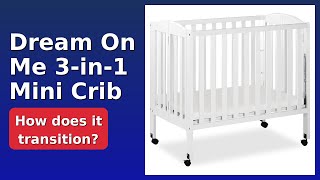 REVIEW (2026): Dream On Me 3-in-1 Mini Crib. Features.
