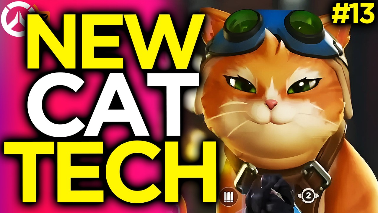 Технология реактивного ранца у кота сломана! - Смешные моменты из Overwatch #13