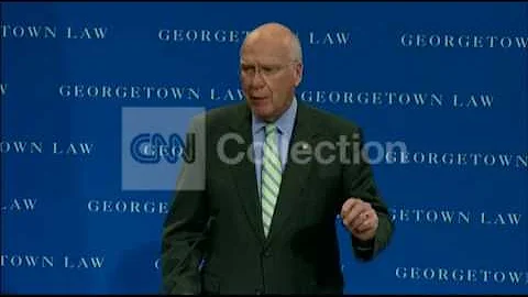SEN LEAHY AT GEORGETOWN:GUNS-STRENGTHEN LAWS
