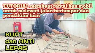 TUTORIAL: Making car tire chains to get through muddy roads and slippery climbs