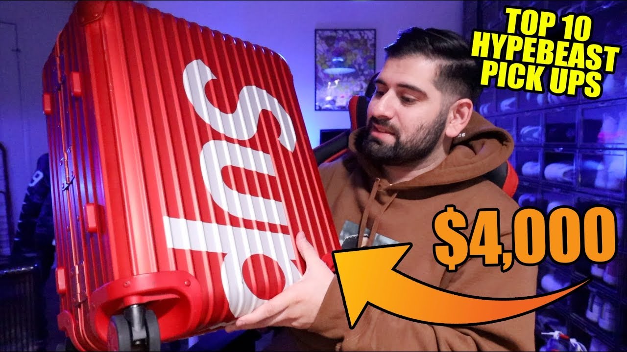 TOP 10 HYPEBEAST PICK UPS OF 2018!! *SUPREME + BAPE + MORE* - YouTube