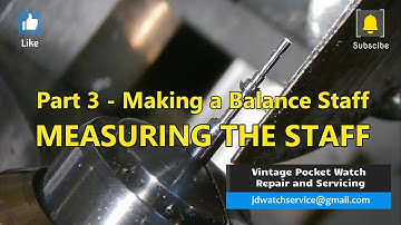 Part 3 - Making a Balance Staff - MEASURING THE STAFF